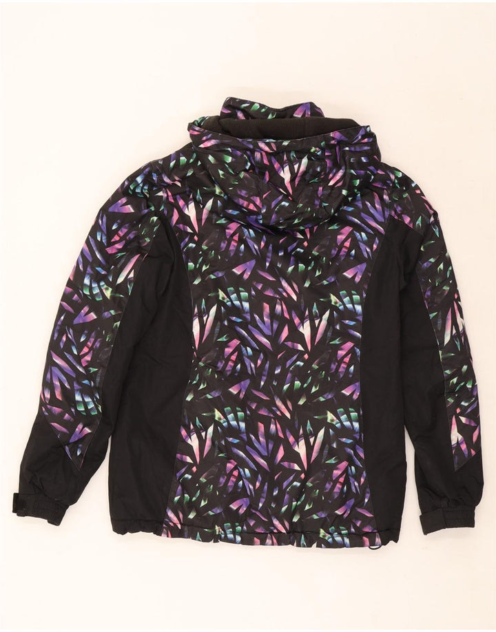 Giacca da sci con cappuccio da donna Mountain Warehouse UK 8 Small Black Geometric