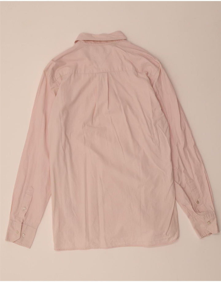 TOMMY HILFIGER Mens Custom Fit Shirt Medium Pink Cotton Vintage Tommy Hilfiger and Second-Hand Tommy Hilfiger from Messina Hembry 