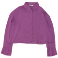 Stradivarius Chemisier court surdimensionné pour femme UK 44 Violet moyen