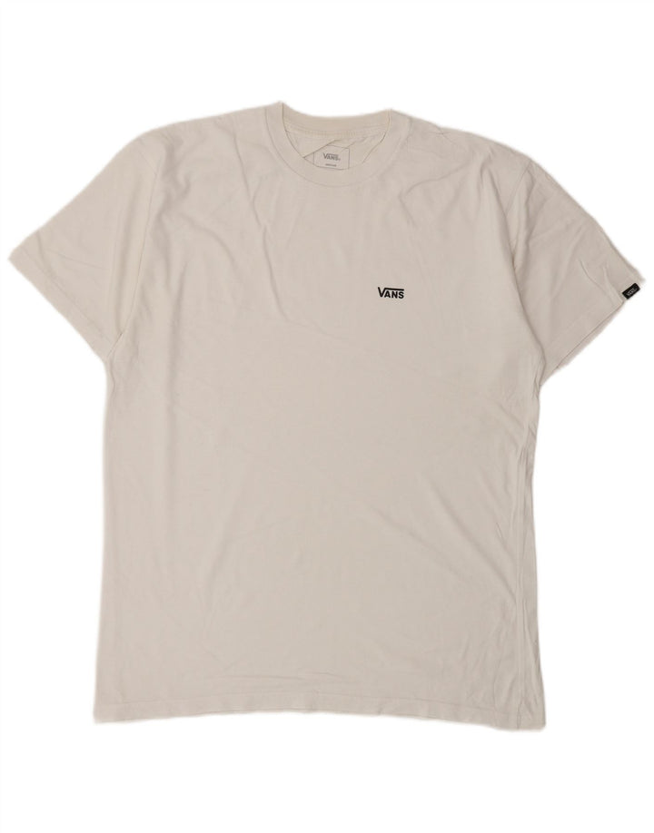 Maglietta da uomo Vans Classic Fit in cotone bianco medio