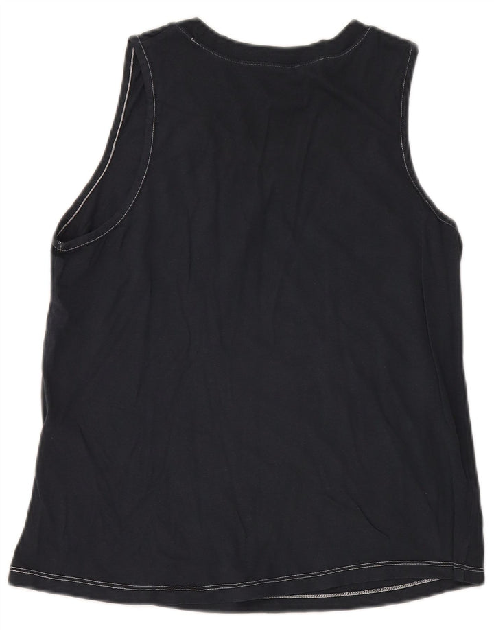 Vans Dame Grafisk Vest Top UK 12 Medium Navy Blue