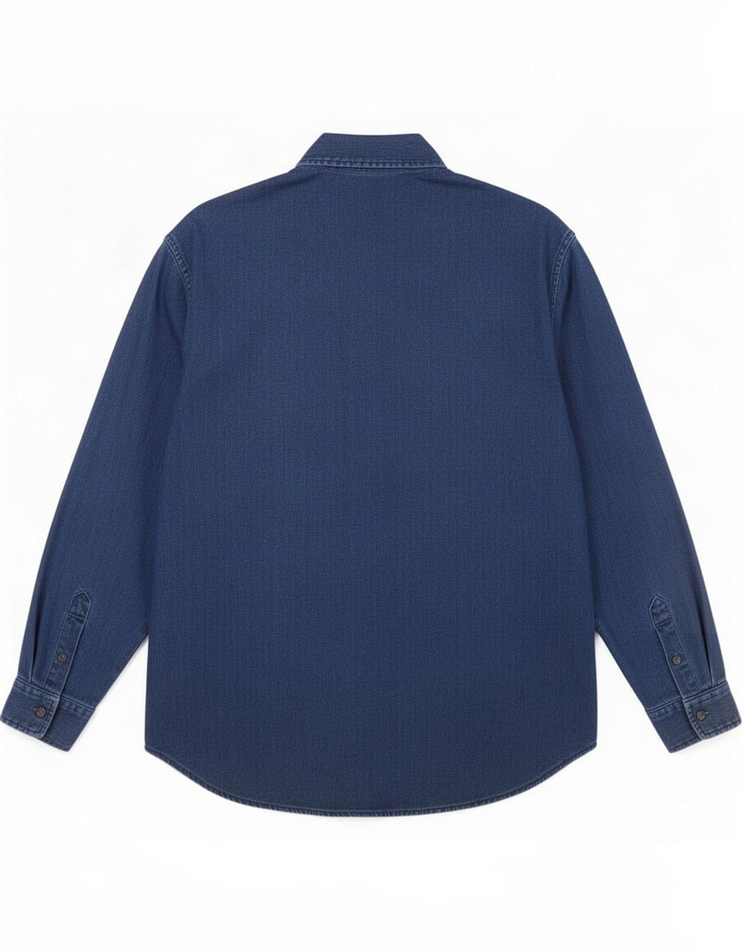 Versace Chemise Homme Large Bleu Marine Coton