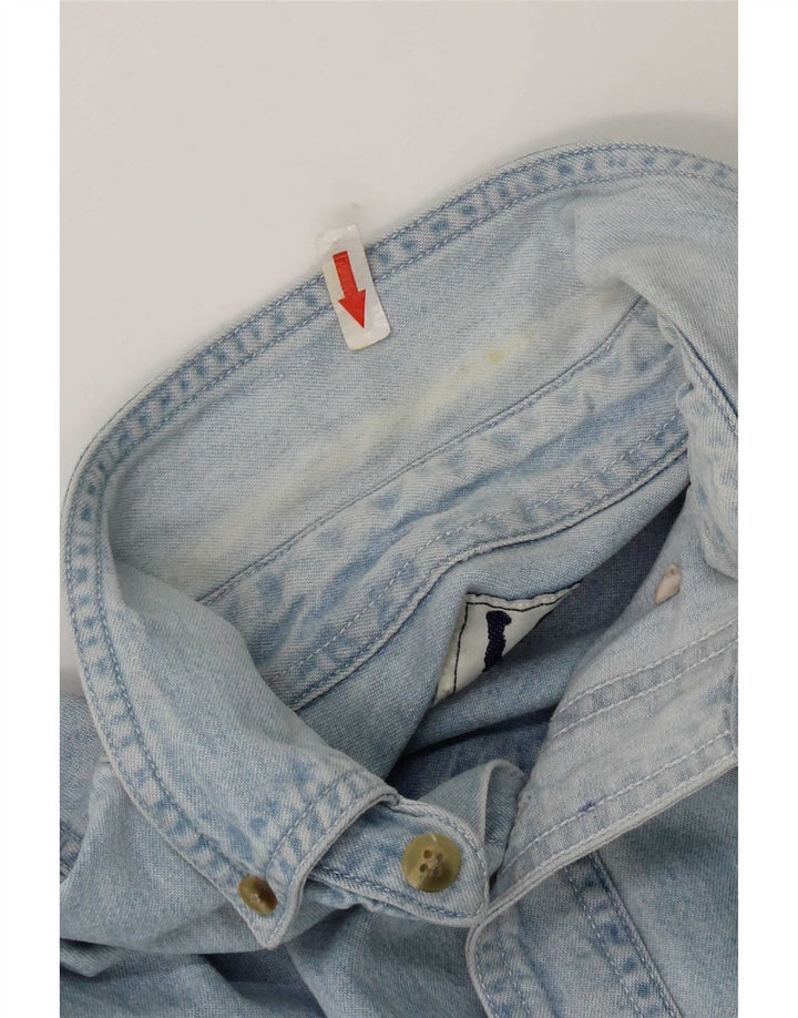 Lee Chemise en Jean Yankees Homme Bleu Moyen Coton