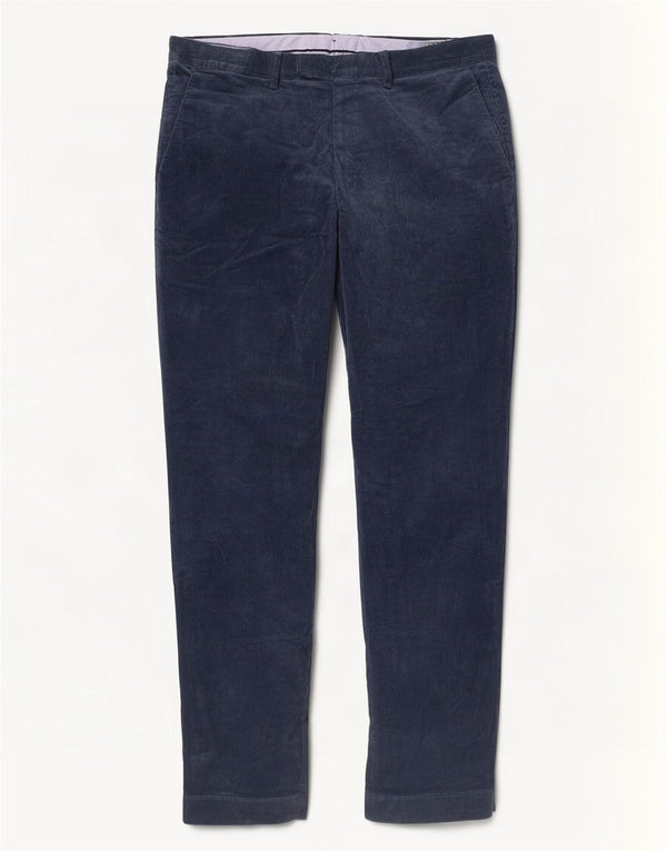 Polo Ralph Lauren Pantalon en velours côtelé extensible pour homme W34 L32 Bleu marine
