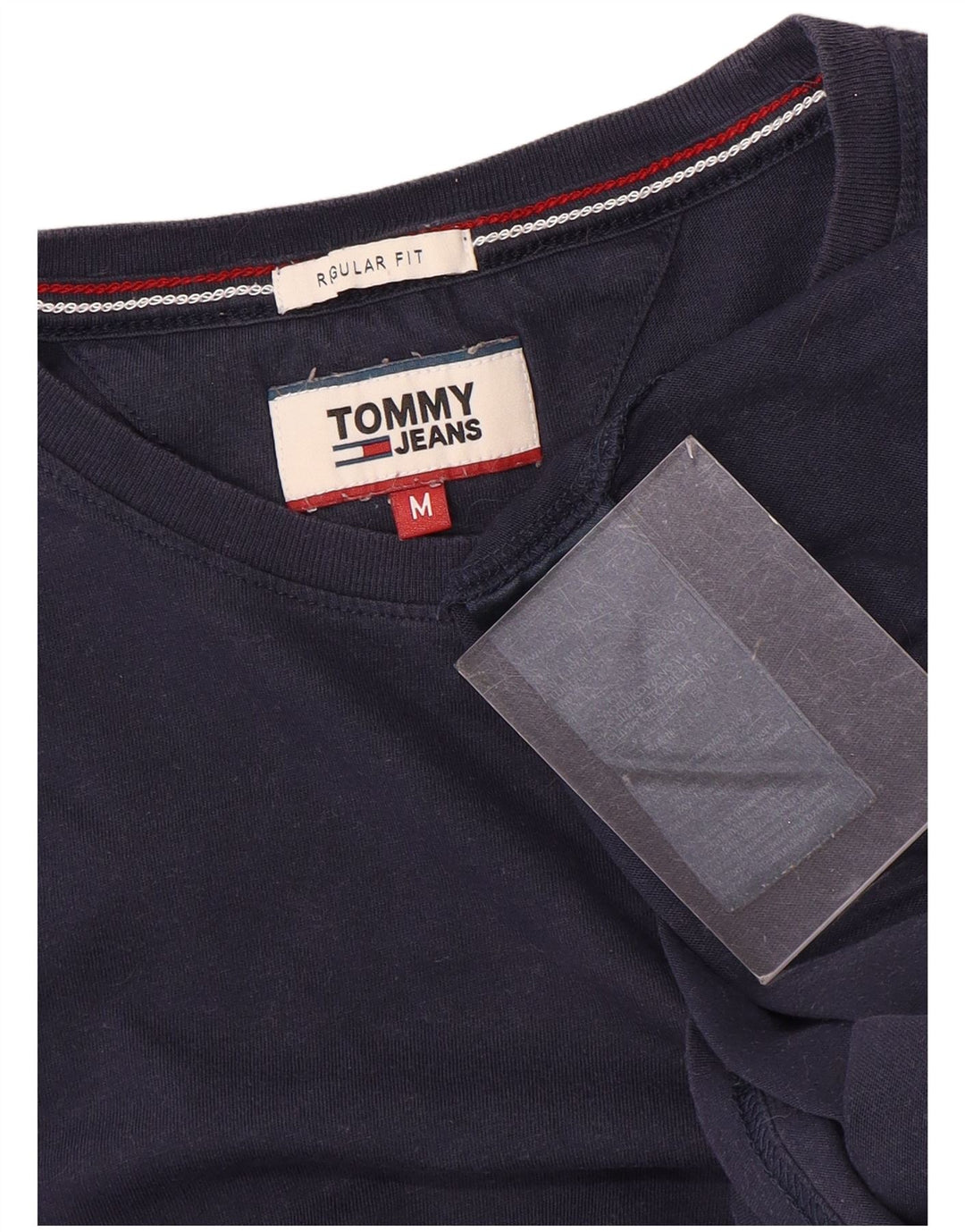 T-shirt da uomo con vestibilità regolare Tommy Hilfiger Top in cotone blu navy medio