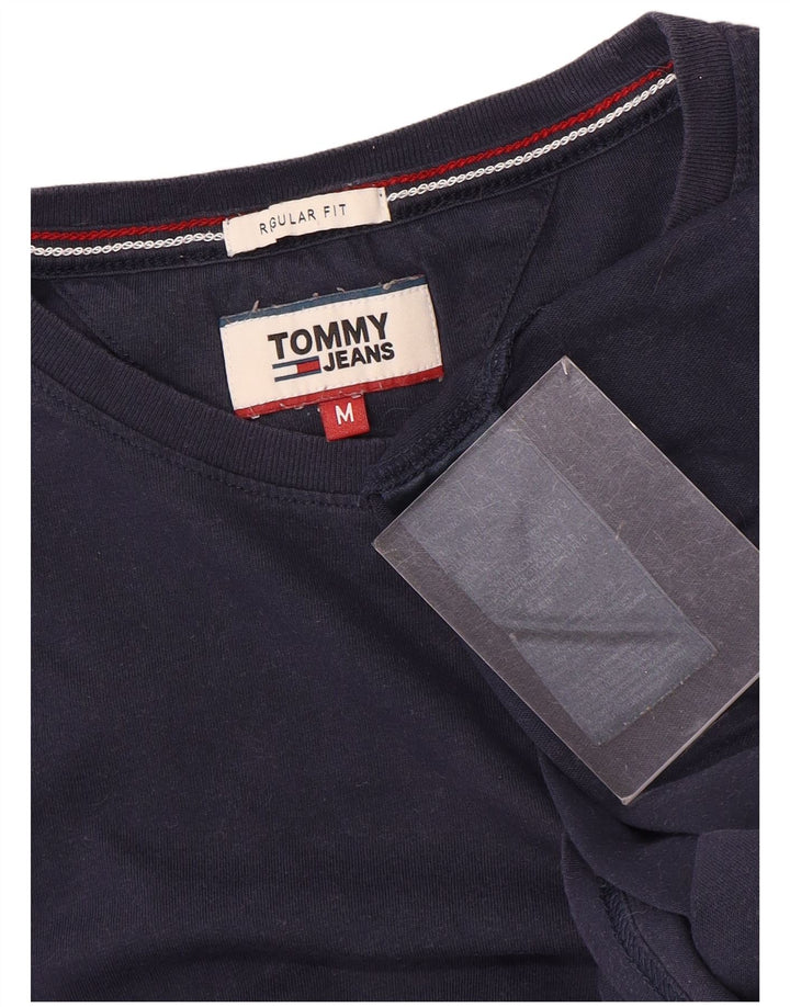 T-shirt da uomo con vestibilità regolare Tommy Hilfiger Top in cotone blu navy medio