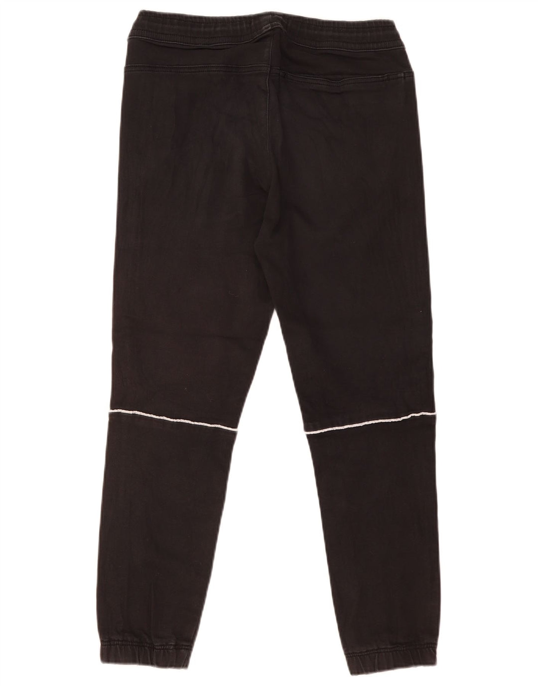 Zara Mens Tracksuit Trousers Joggers Medium  Black Cotton