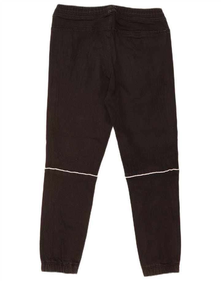 Zara Mens Tracksuit Trousers Joggers Medium  Black Cotton