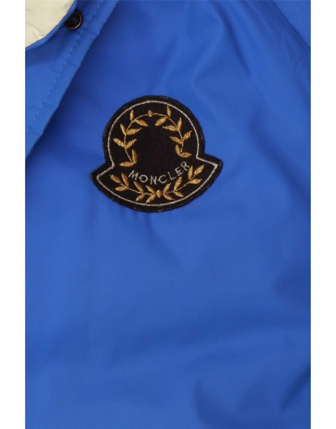 Moncler Mens Hooded Padded Jacket Size 3 Large Blue Polyamide
