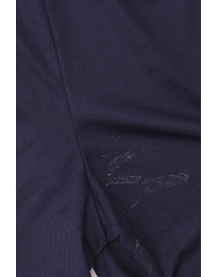 Kappa Short de Sport Graphique Homme Bleu Marine Moyen Polyester