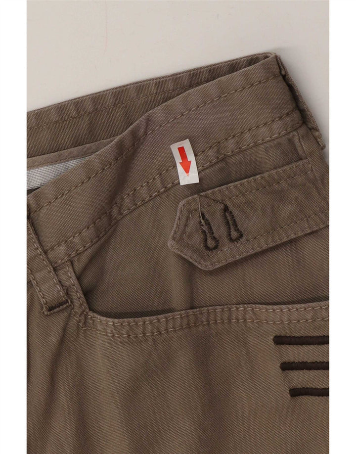 Versace Womens Straight Jeans W36 L34 Beige Cotton