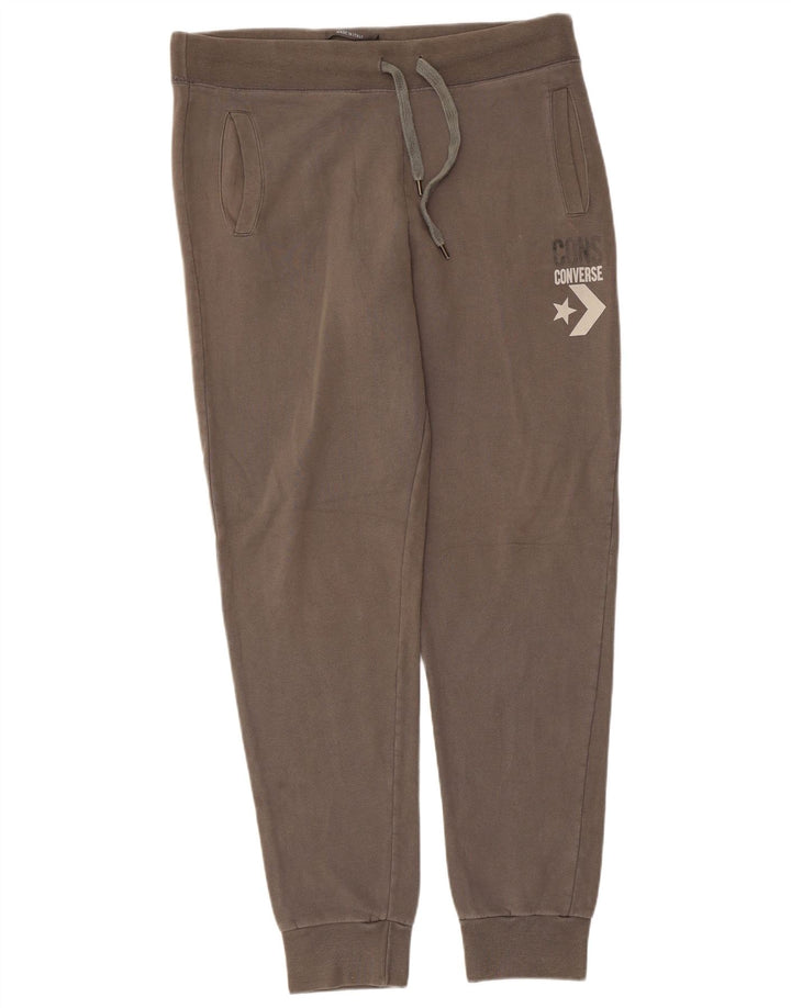Converse Mens Tracksuit Trousers Joggers XL Brown Cotton