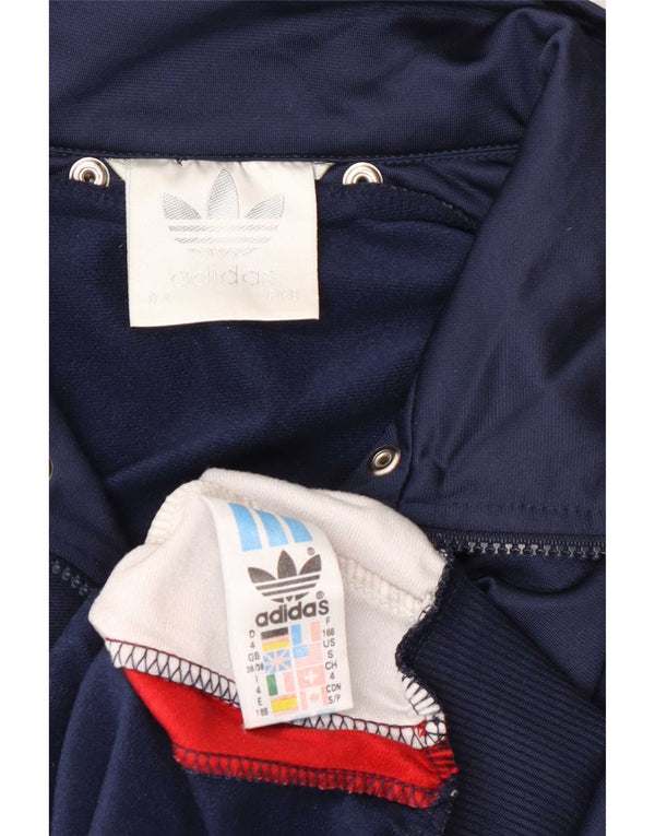 Jachetă de top pentru trening grafic Adidas pentru bărbați Marea Britanie 36/38 Mic, bleumarin