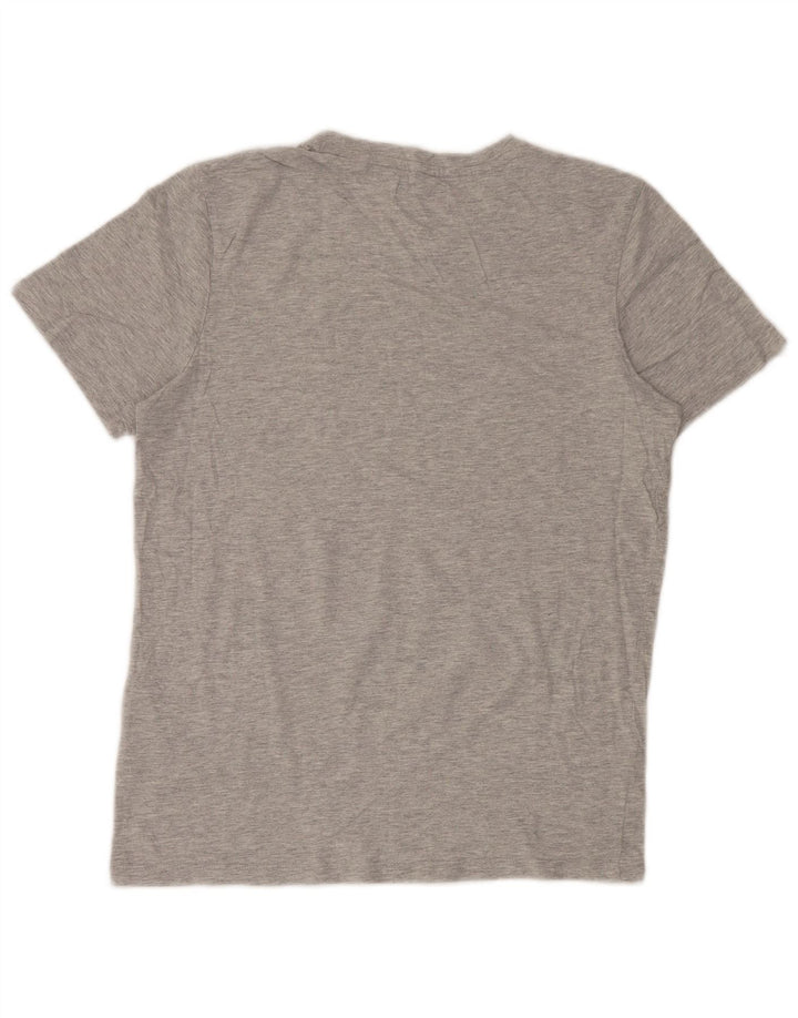 Jack & Jones Mens Graphic T-Shirt Top Small Grey Cotton