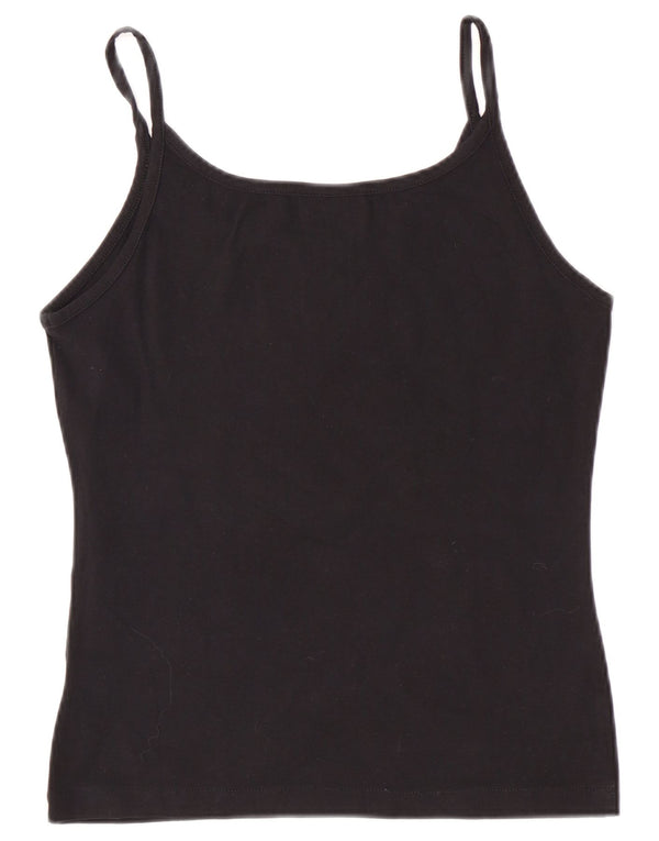 Asics Girls Regular Cami Top 13-14 Years Large Crni Pamuk