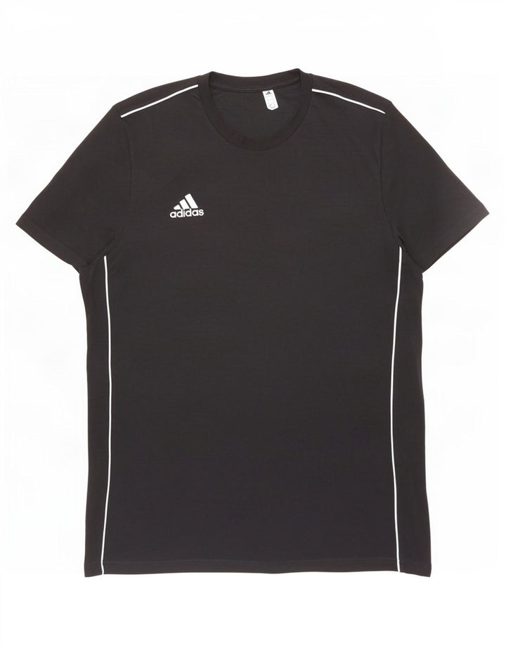 Adidas Męski T-shirt Top Duży Czarny Bawełniany