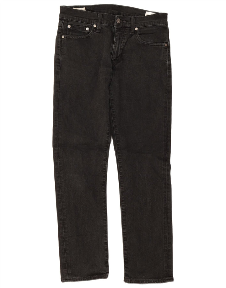 Jeans dritti da uomo Levi's W30 L30 cotone nero