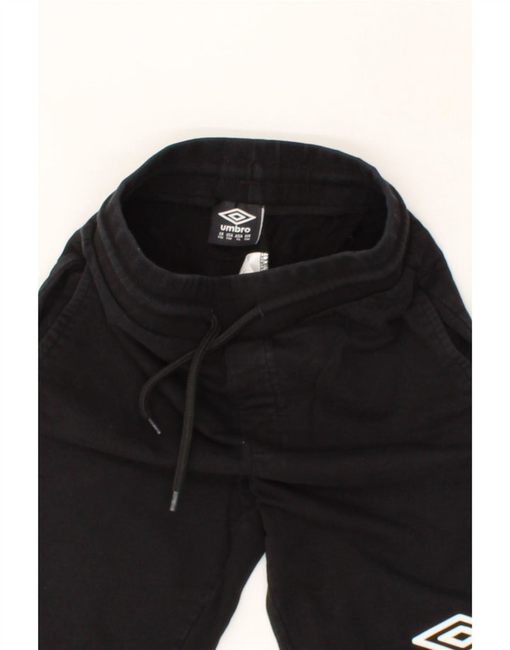UMBRO Boys Sport Shorts 7-8 Years Medium  Black Cotton Vintage Umbro and Second-Hand Umbro from Messina Hembry 