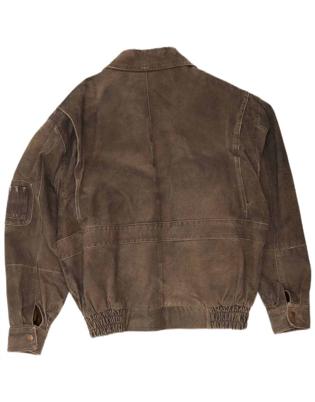 Front Line Herre Læderjakke IT 48 Medium Khaki
