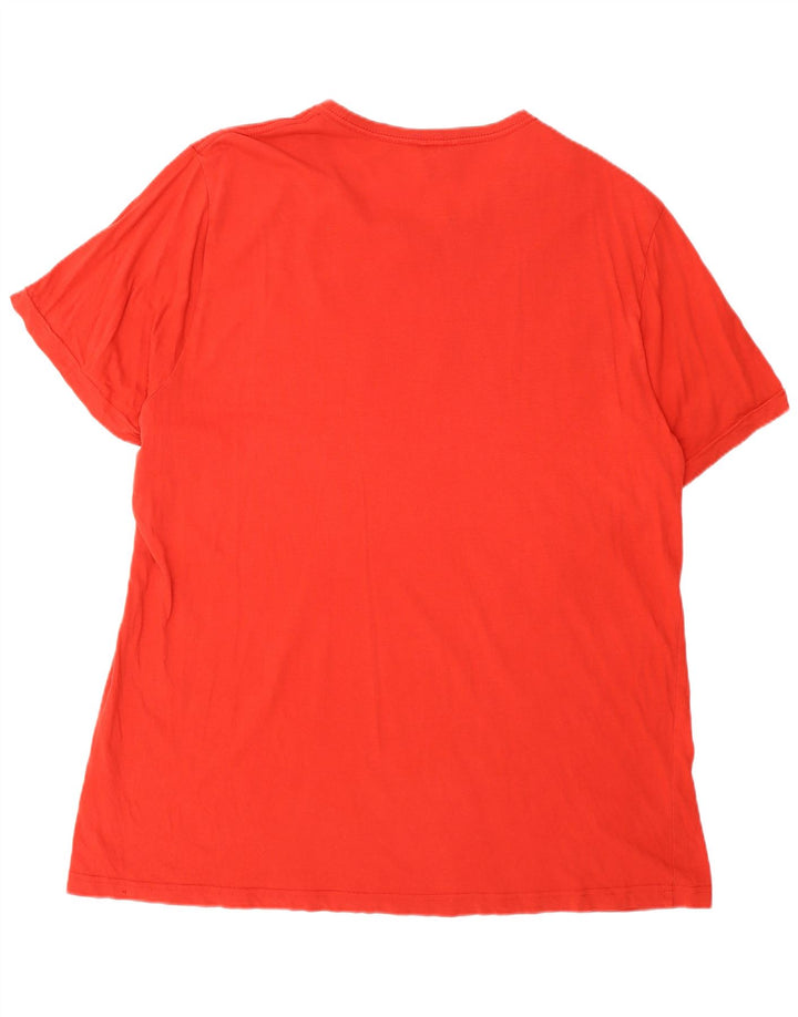 Puma Mens Graphic T-Shirt Top XL Red Cotton