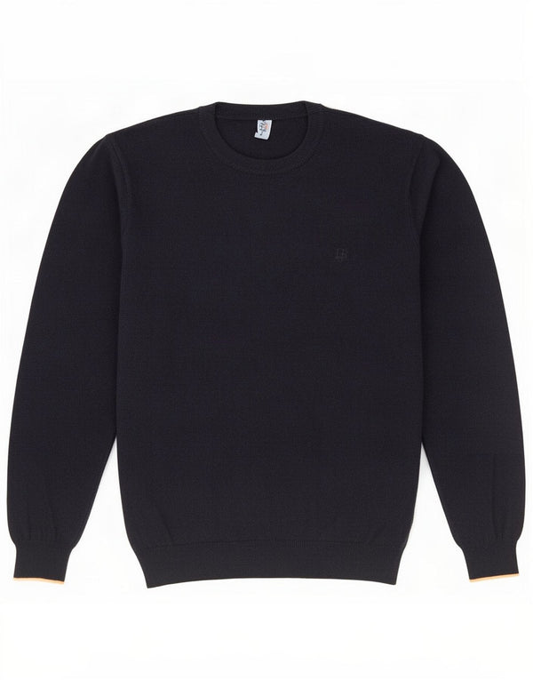 Harmont & Blaine Mens Crew Neck Jumper Sweater Large Navy Blue