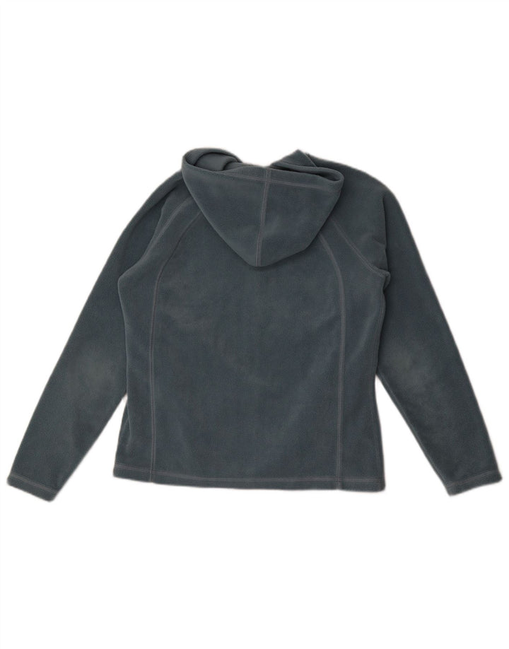Asics Damen Kapuzen-Fleecejacke UK 12 Mittelblau