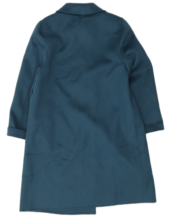 Soprabito vintage da donna IT 46 grande in lana blu navy