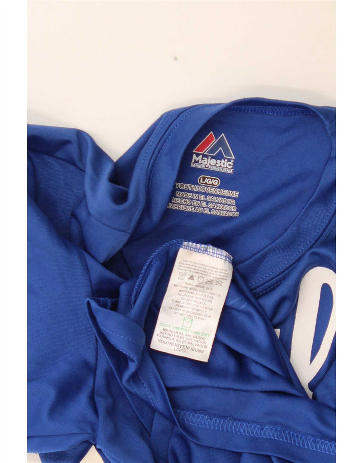 Majestic Boys Grafisk T-Shirt Top 13-14 År Stor Blå Polyester