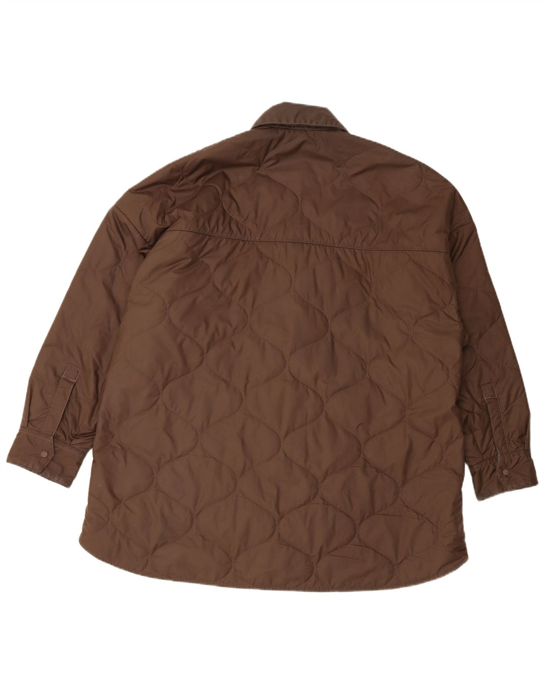 Nike Veste matelassée surdimensionnée pour femme UK 16 Large Marron Polyester