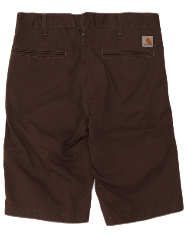 Pantaloncini chino regolari da uomo Carhartt W32 poliestere marrone medio