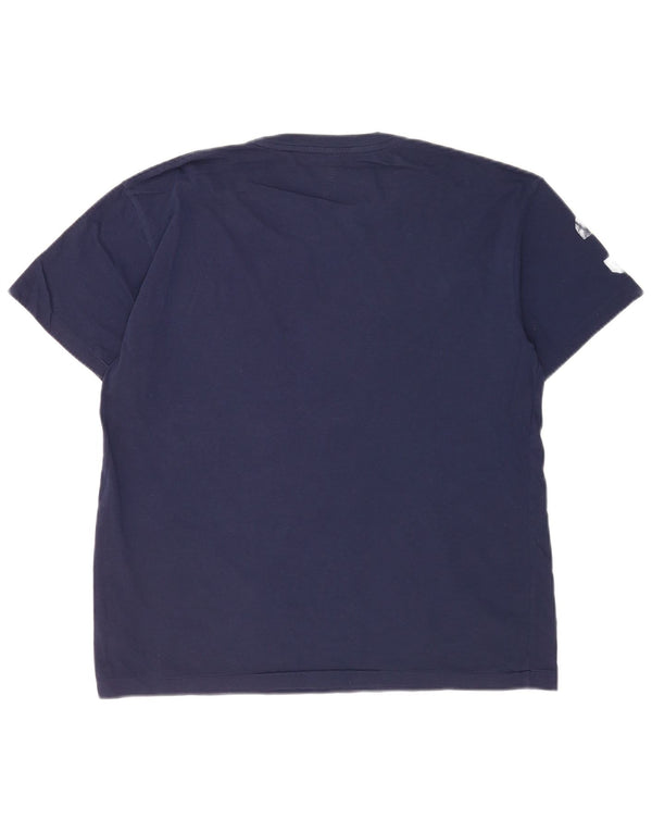 Polo Ralph Lauren Mens Graphic T-Shirt Top Medium Navy Blue Cotton
