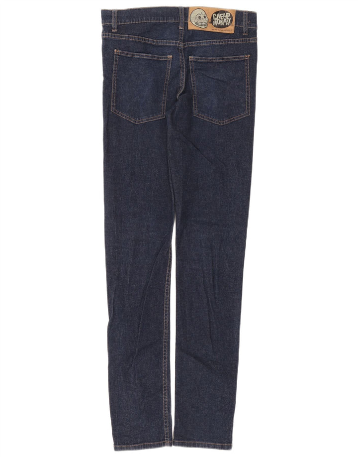 Cheap Monday Womens Slim Jeans W30 L34 Navy Blue Cotton
