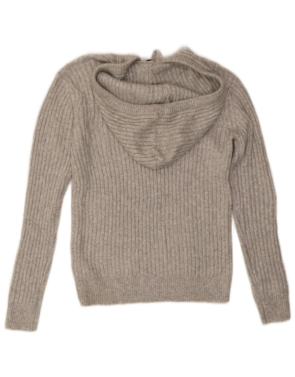 Marks & Spencer Jersey con capucha para mujer UK 6 XS Gris Poliéster