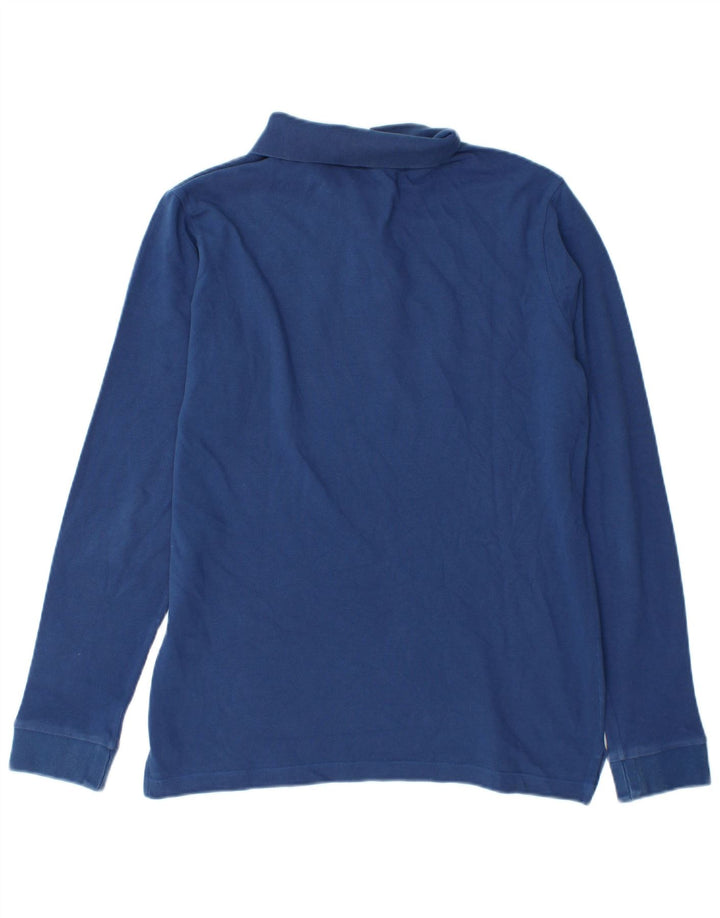 Paul & Shark Mens Yachting Long Sleeve Polo Shirt Medium Blue