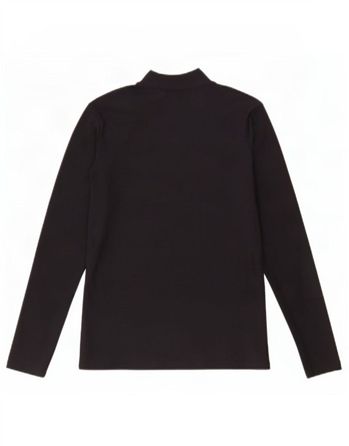 Under Armour Womens Top Long Sleeve UK 14 Large Black Nylon