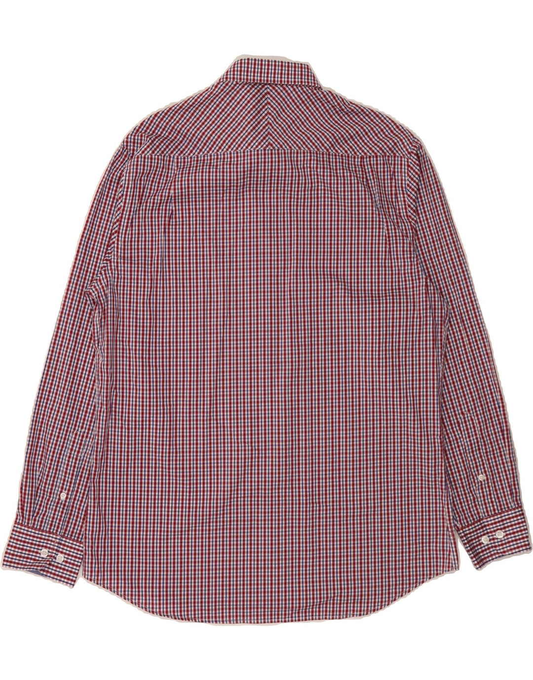 NAUTICA Mens Shirt Size 16 1/2 Large Red Check Cotton Vintage Nautica and Second-Hand Nautica from Messina Hembry 