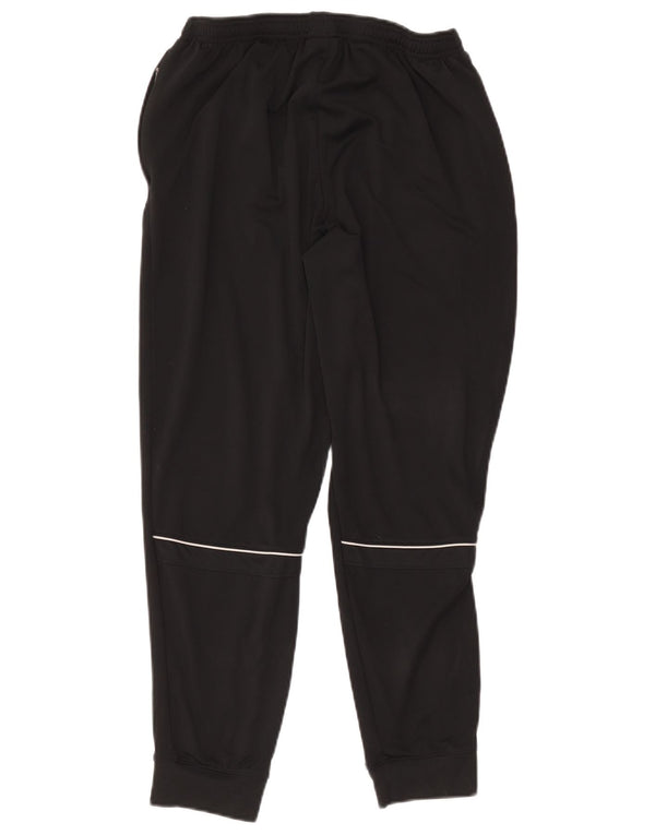 Nike Womens Dri Fit Tracksuit Trousers Joggers UK 14 Large Black Polyester