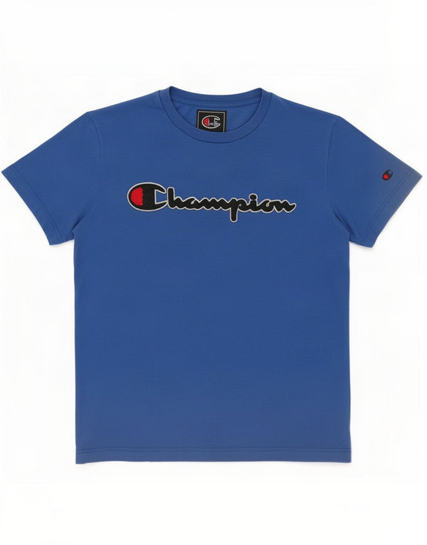 Champion T-Shirt Graphique Homme Petit Bleu Coton