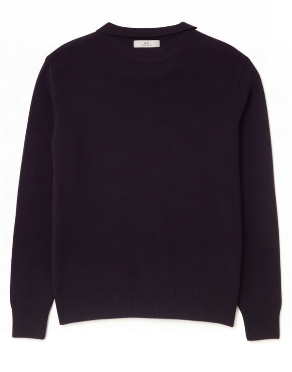 Polo Ralph Lauren Herre Crew Neck Jumper Sweater Medium Navy Blue Uld