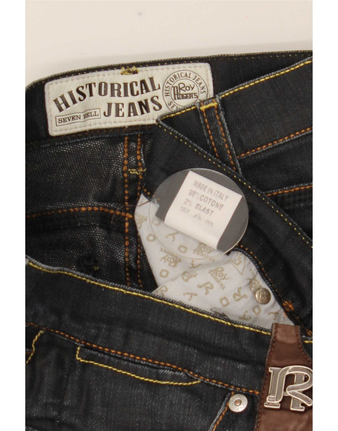 Roy Rogers Slim Jeans til mænd W31 L32 Marineblå bomuld