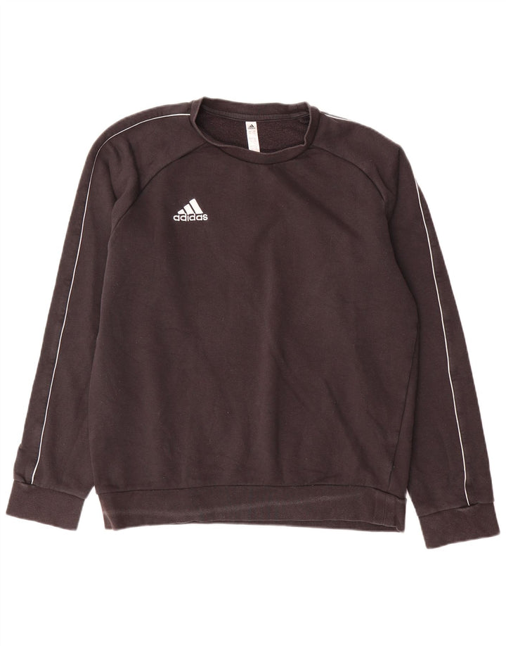 Adidas Mens Sweatshirt Jumper Medium Black Cotton