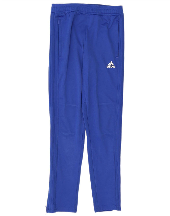 ADIDAS drenge Climacool træningsdragt bukser 11-12 år blå polyester