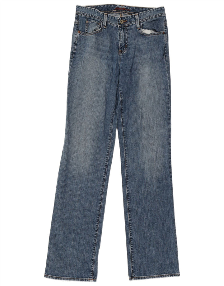 Eddie Bauer Womens Straight Jeans US 6 Medium W31 L34 Blue Cotton