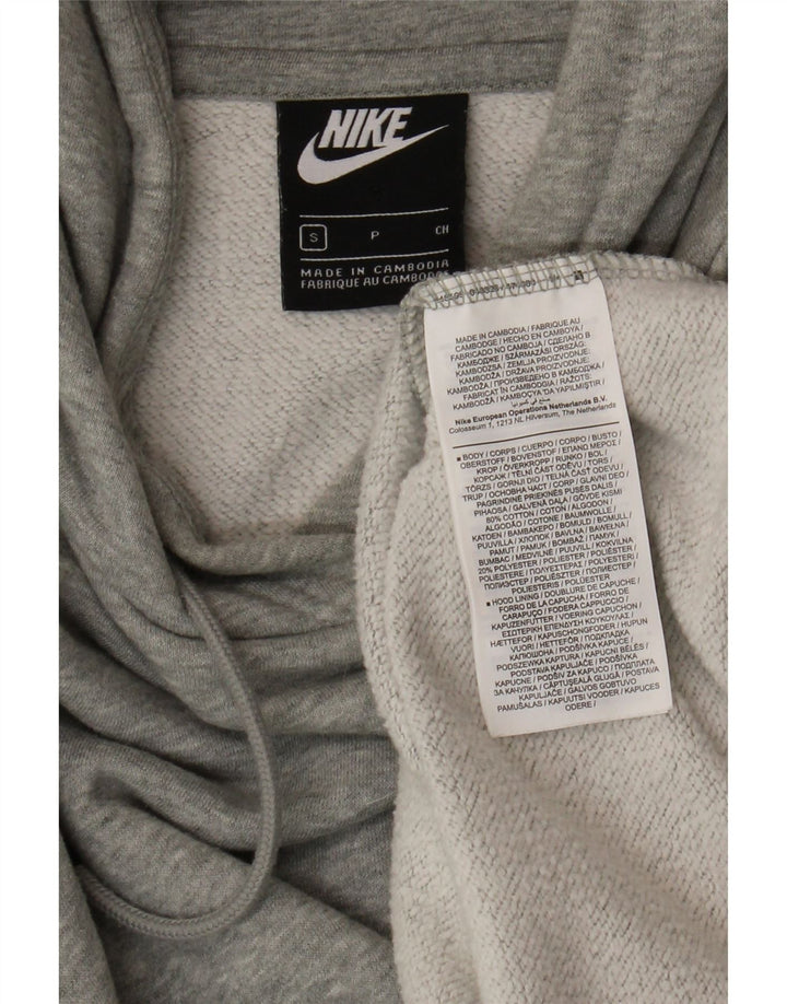 Nike Mens Hoodie Jumper Small Grey Flecked Cotton
