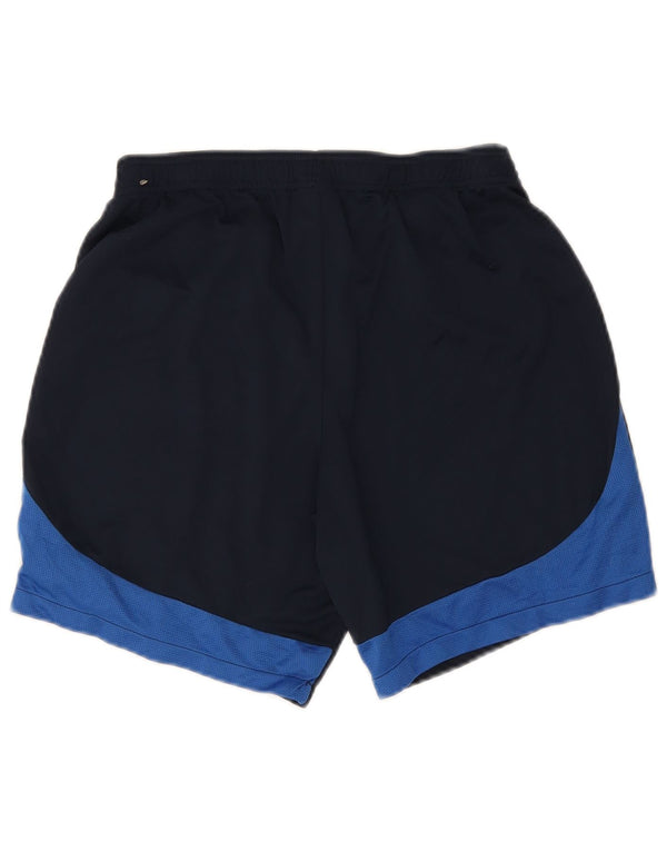 Pantaloncini sportivi Nike Dri Fit Slim da uomo, grandi, in poliestere color block blu navy