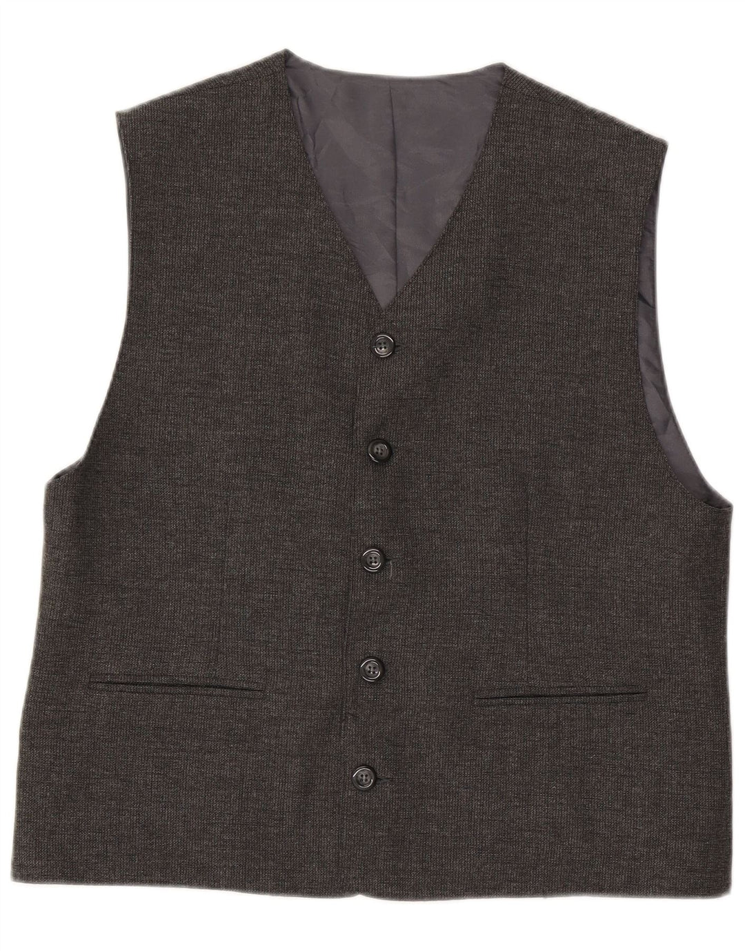 Vintage herrevest 2XL grå uld