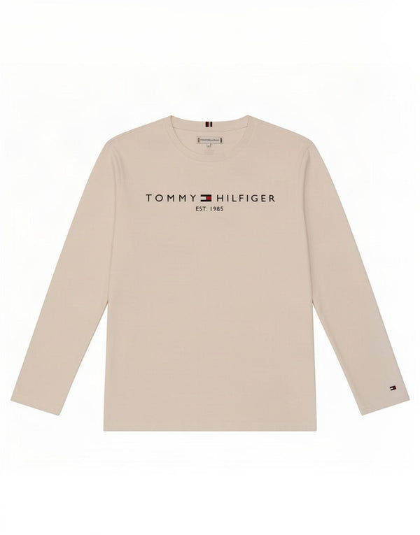 Tommy Hilfiger Boys Graphic Top Μακρυμάνικο 13-14 ετών Λευκό