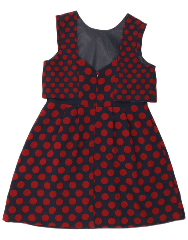 Abito tubino senza maniche da donna Oasis UK 16 Grande pois blu navy