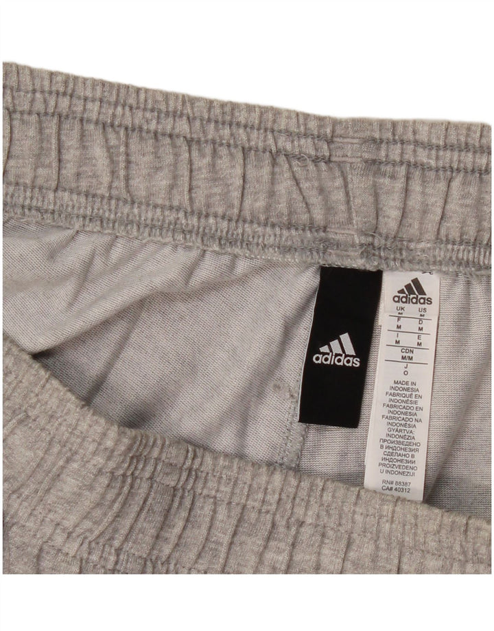 Adidas Mens Tracksuit Trousers Joggers Medium Grey Flecked Cotton