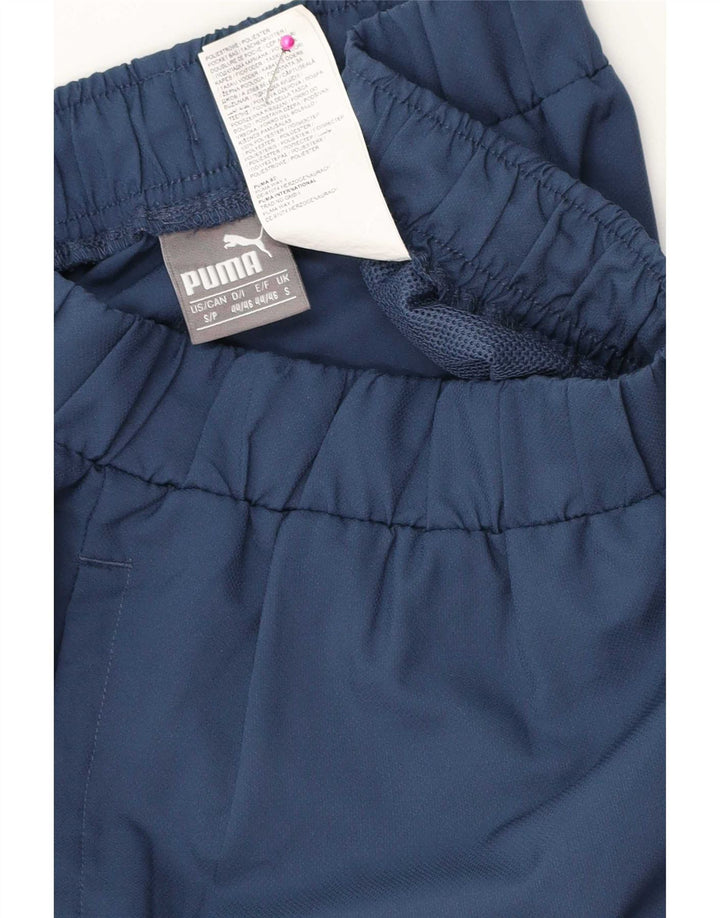 Puma Mens Graphic Sport Shorts Small Navy Blue Polyester